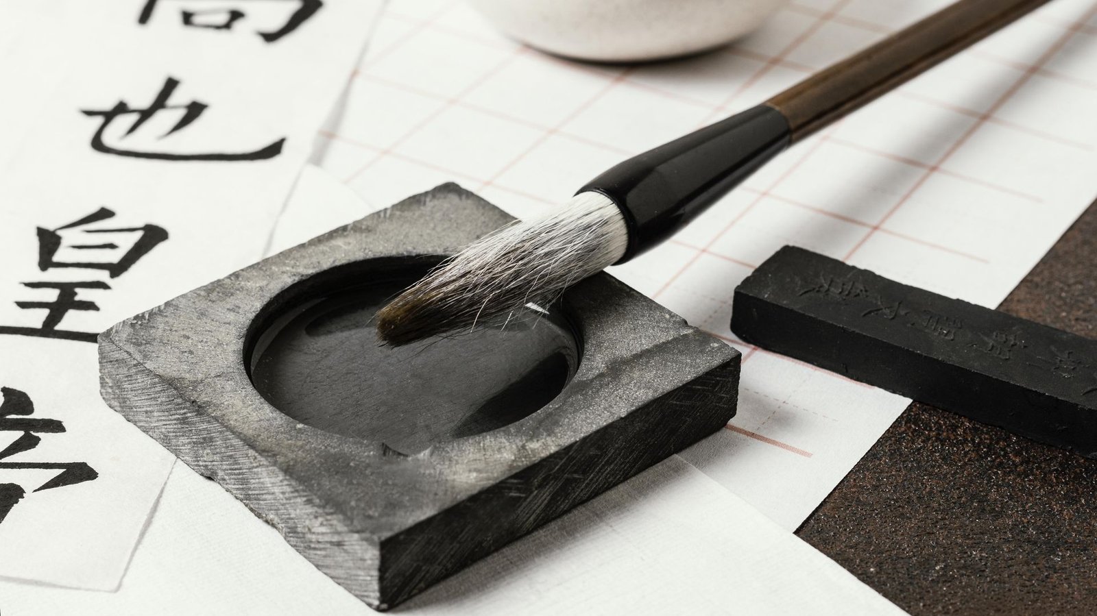 Encre et pinceaux — Calligraphie Shodo